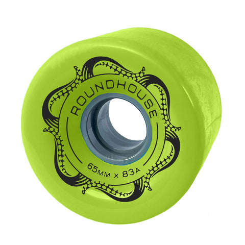 Carver Skateboards - Roundhouse Wheels - 65mm Slick - Green Glo (83A)