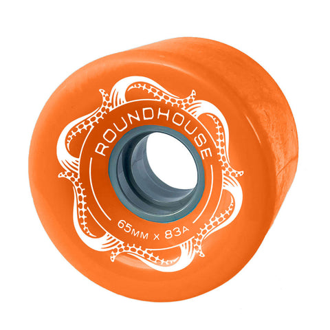 Carver Skateboards - Roundhouse Wheels - 65mm Slick - Orange Glo (83A)