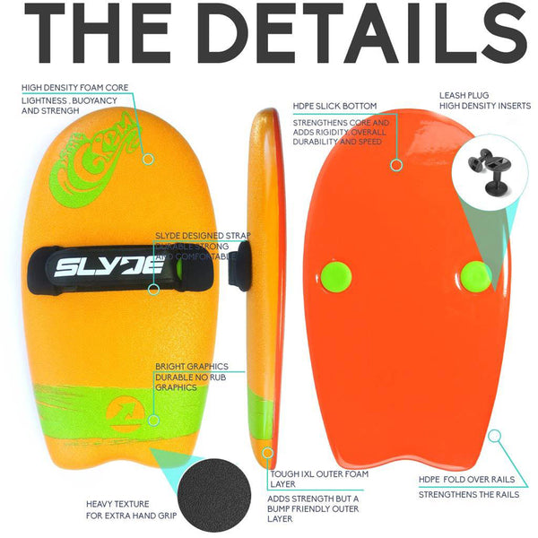 Slyde Handboards - Slyde Handboards - The Grom - Orange & Pilsner - Products - The Mysto Spot