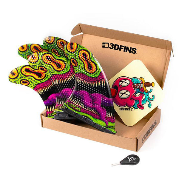 3D Fins - All Rounder 5 Fin - Medium - Mouthy (FCS1/Futures)