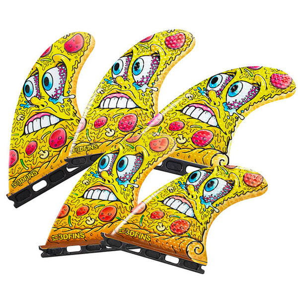 3D Fins - All Rounder 5 Fin - Medium - Pizza (FCS1/Futures)