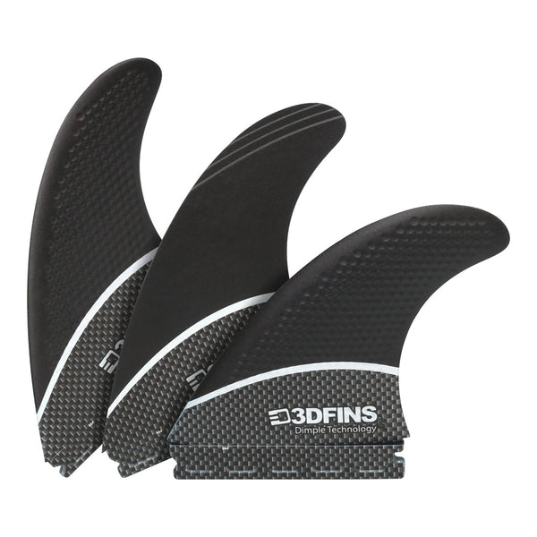 3D Fins - Driver Thruster - XL - B&W Tech (FCS2/Futures)