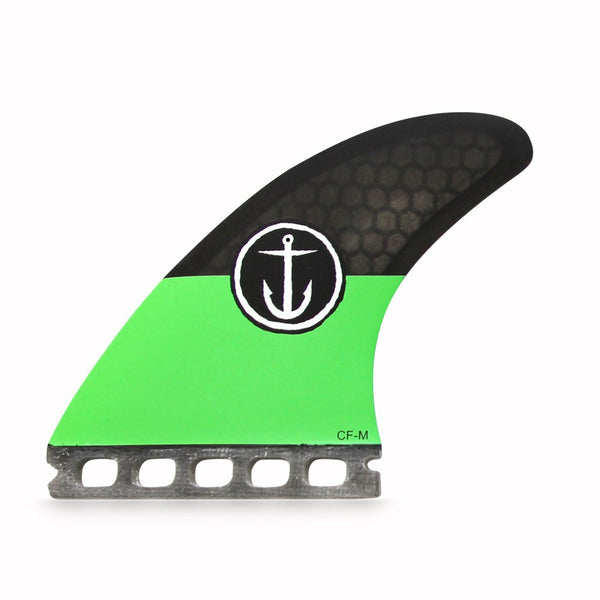 Captain Fin Co - CF Series 5 Fin - Medium - Black/Green (Futures)
