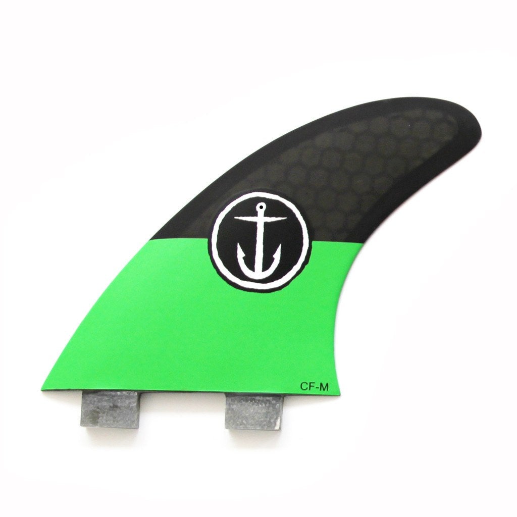 Captain Fin Co - CF Series 5 Fin - Medium - Black/Green (FCS)