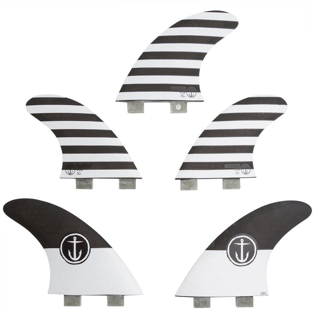 Captain Fin Co - CF Series 5 Fin - Large - Black/White (FCS)
