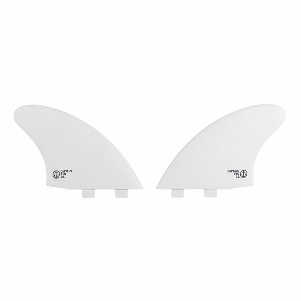 Captain Fin Co - CF Twin Keel - Large - White (FCS)