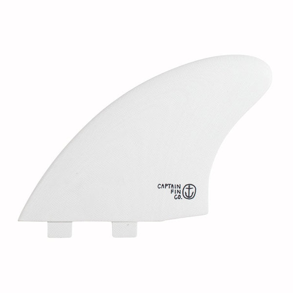 Captain Fin Co - CF Twin Keel - Large - White (FCS)
