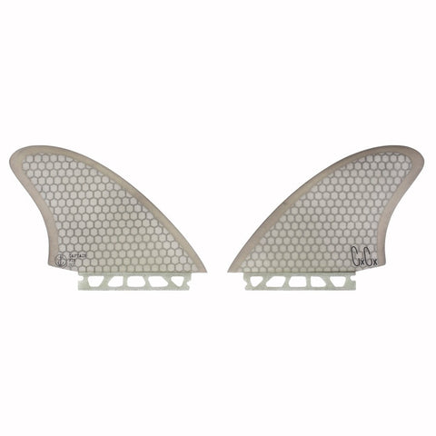 Captain Fin Co - Christenson Twin Keel Honeycomb - Large - Smoke (Futures)
