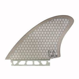 サーフィン・ボディボード Christenson TWIN Keel 5.12 Honeycomb RTM Captain Fin Co - Christenson Twin Keel Honeycomb - Large - Smoke