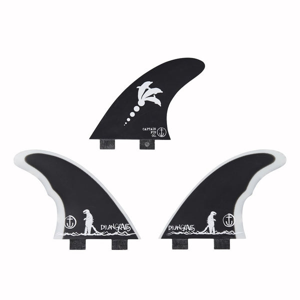 Captain Fin Co - Dylan Gravezilla Tri - Medium - Black (FCS)