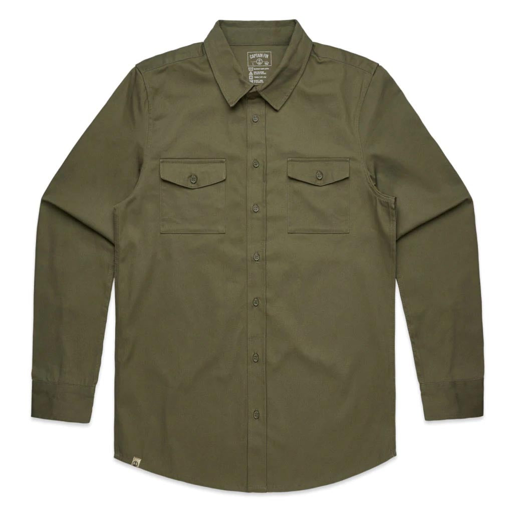 Captain Fin Co - Military Shirt - Army