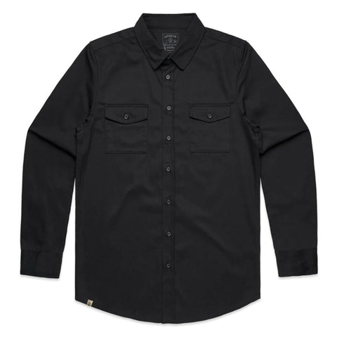 Captain Fin Co - Military Shirt - Black