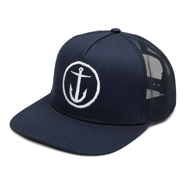 Captain Fin Co - OG Anchor Trucker Cap - Navy