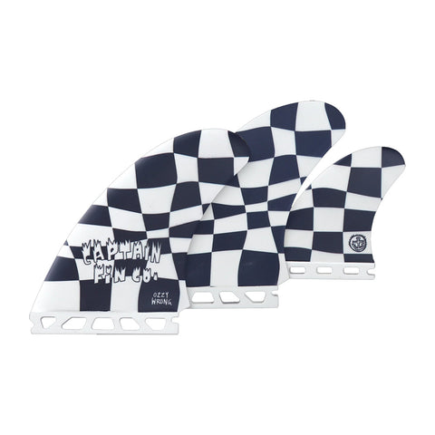 Captain Fin Co - Ozzy Wrong Twin + Trailer - Medium - Black/White (Futures)