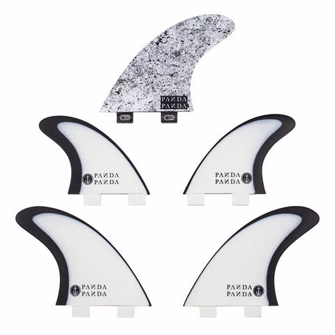 Captain Fin Co - Panda 5 Fin - Medium - Black/White (FCS)