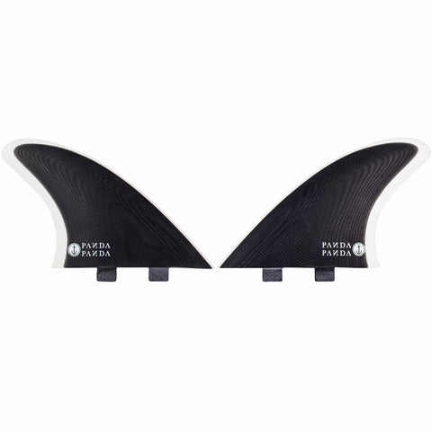 Captain Fin Co - Panda Twin Keel - Medium - Black/White (FCS)