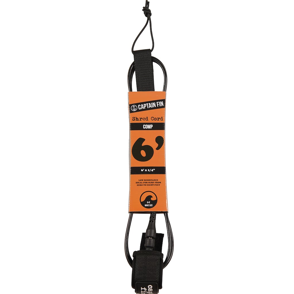 Captain Fin Co - Shred Cord - 6' Comp - Black