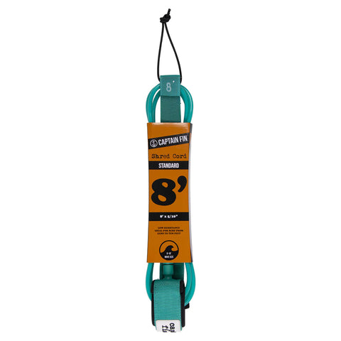 Captain Fin Co - Shred Cord - 8' Standard - Teal