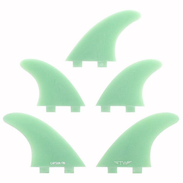 Captain Fin Co - Tyler Warren 5 Fin - Large - Teal (FCS)