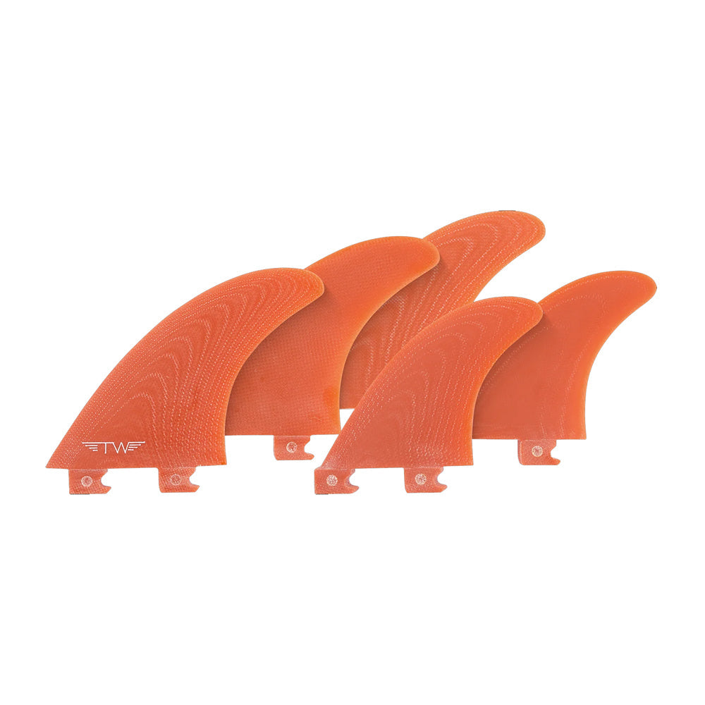 Captain Fin Co - Tyler Warren 5 Fin - Medium - Orange (Snap-In / FCS II)
