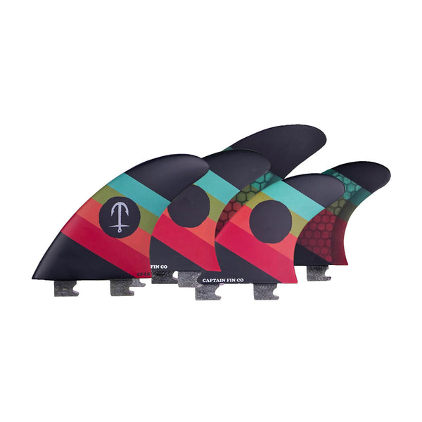 Captain Fin Co - CF Series 5 Fin - SM/MD/LG - Black (Snap-In / FCS II)