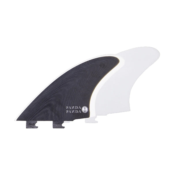 Captain Fin Co - Panda Twin Keel - Medium - Black/White (Snap-In / FCS II)
