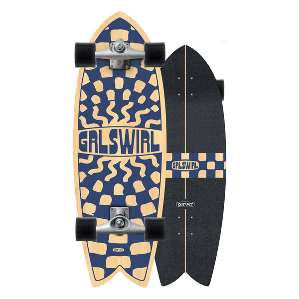 Carver Skateboards - 29.25" GrlSwirl Swirlcheck - CX Complete - The Mysto Spot