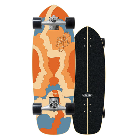 Carver Skateboards - 29.5" GrlSwirl Silhouette - CX completo