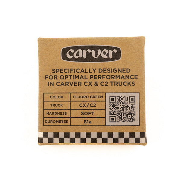 Carver Skateboards - CX Soft Bushing Set - Green Glo - The Mysto Spot