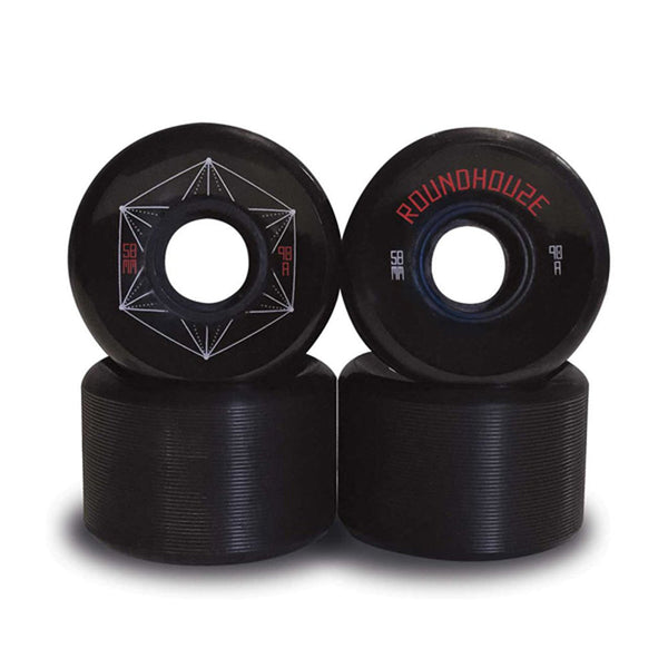 Carver Skateboards - Roundhouse Wheels - 58mm Park - Black (95A) - The Mysto Spot