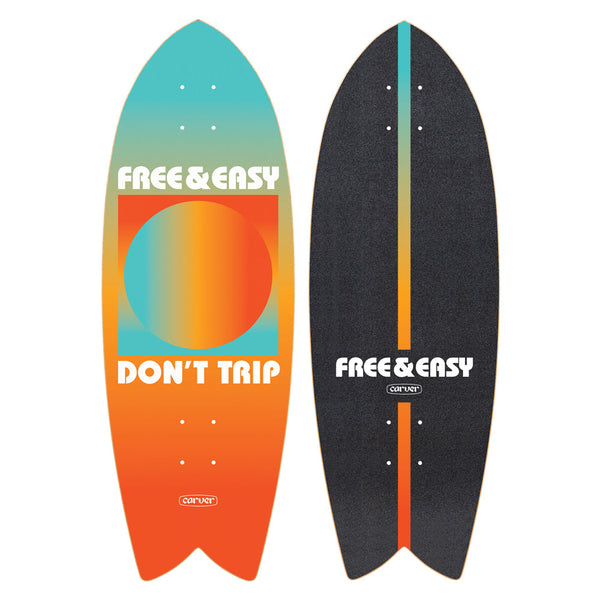 Carver Skateboards - 29.25" Free & Easy Gradient Sun - Deck Only - The Mysto Spot