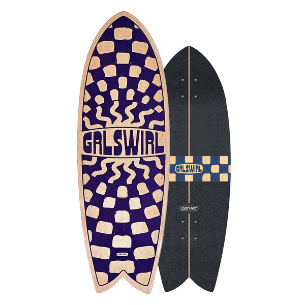 Carver Skateboards - 29.25" GrlSwirl Swirlcheck - Deck Only - The Mysto Spot