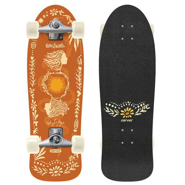 Carver Skateboards - 31" GrlSwirl Sunflower - CX Complete - The Mysto Spot