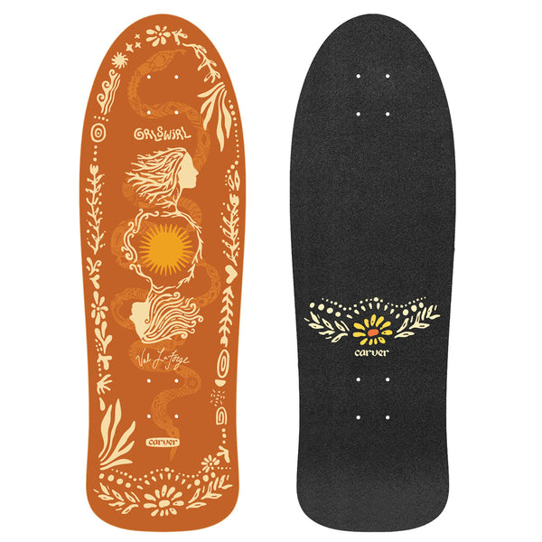 Carver Skateboards - 31" GrlSwirl Sunflower - Deck Only - The Mysto Spot