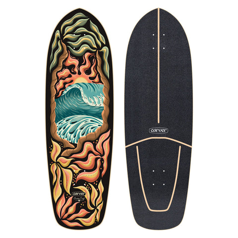Carver Skateboards - 32" Psychedelic Sunset - Deck Only