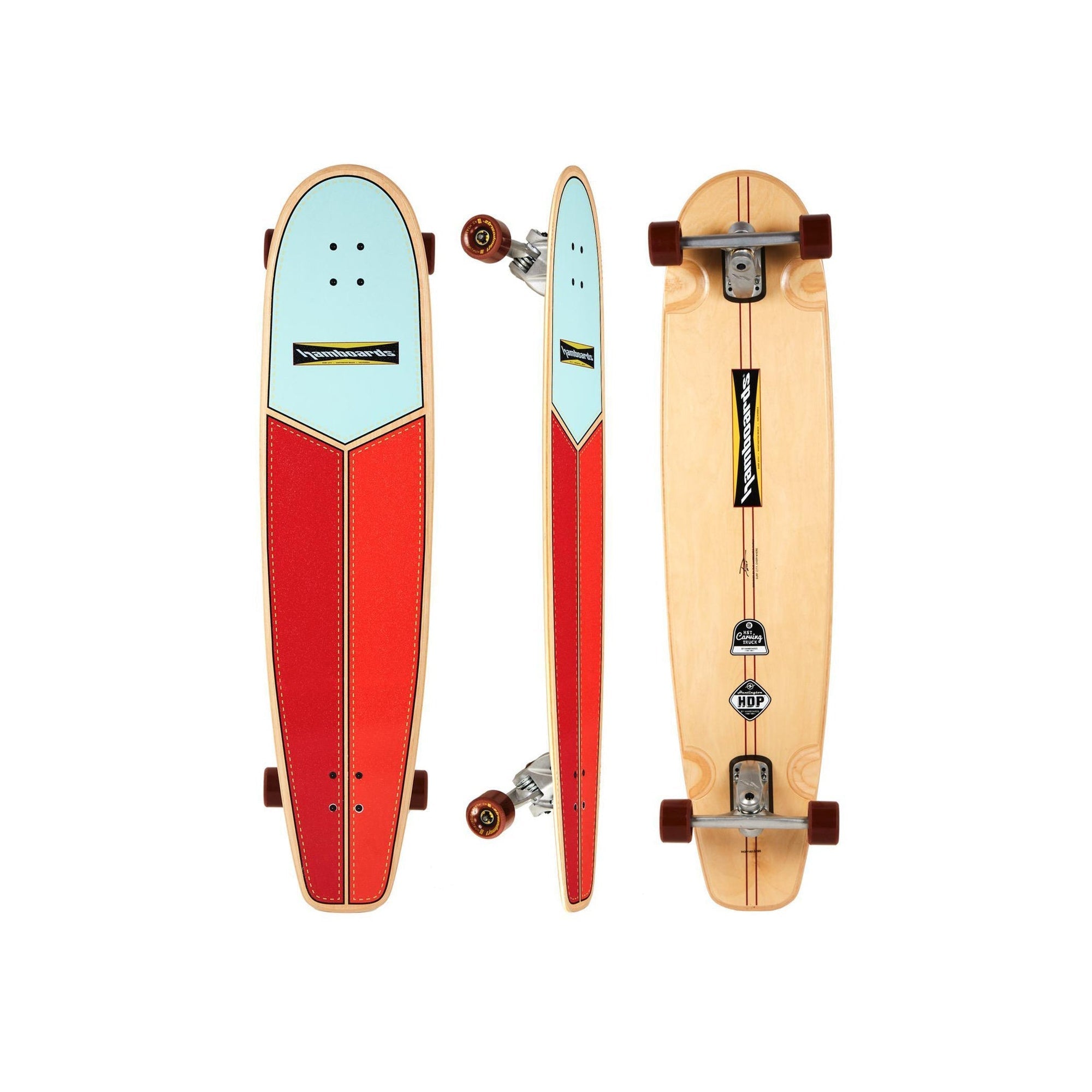 Hamboards - 45" The Huntington Hop - Light Blue/Orange/Red