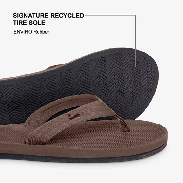 Indosole - Mens Flip Flops - Easy Living - Soil