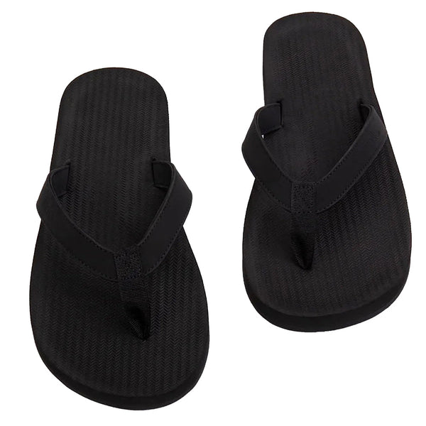 Indosole - Mens Flip Flops - ESSNTLS - Black