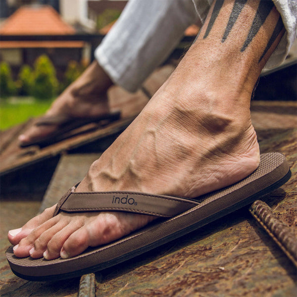 Indosole - Mens Flip Flops - ESSNTLS - Soil - The Mysto Spot