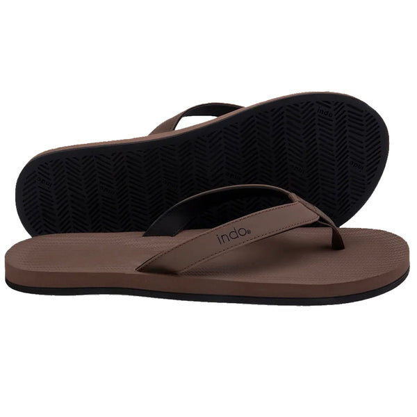Indosole - Mens Flip Flops - ESSNTLS - Soil - The Mysto Spot