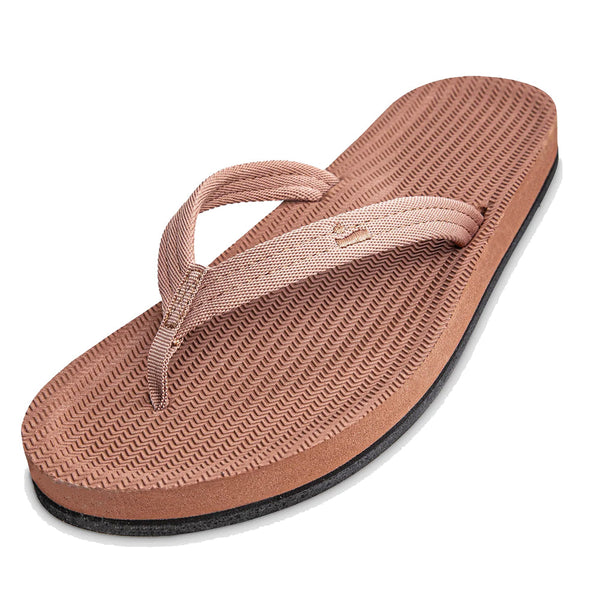 Indosole - Womens Flip Flops - Easy Living - Rust