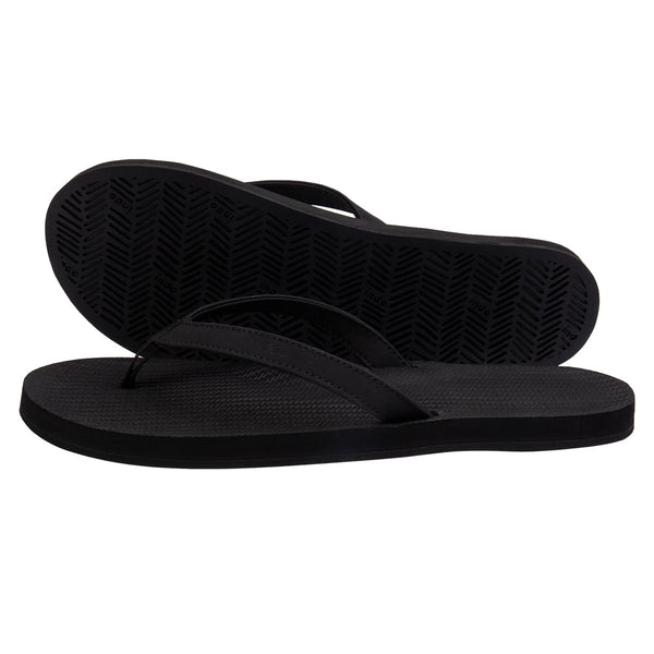 Indosole - Womens Flip Flops - ESSNTLS - Black
