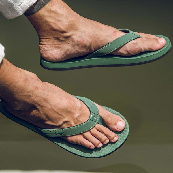 Indosole - Mens Flip Flops - ESSNTLS - Leaf