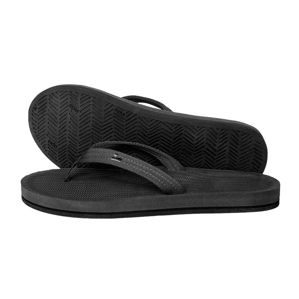 Indosole - Womens Flip Flops - Easy Living - Black