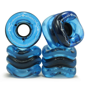 Shark Wheel - California Roll - 60mm Skateboard Wheels - Transparent Sapphire