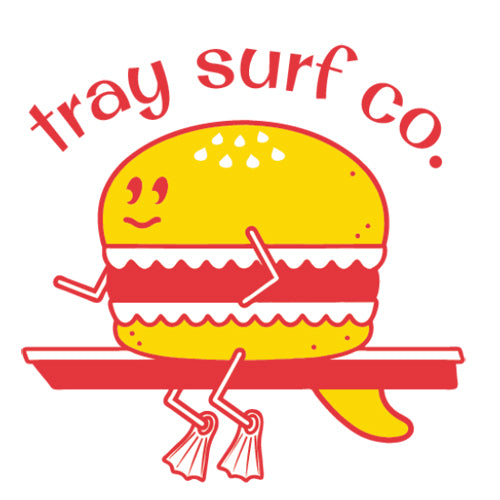 Tray Surf - Fry Tray Trayboard - Red