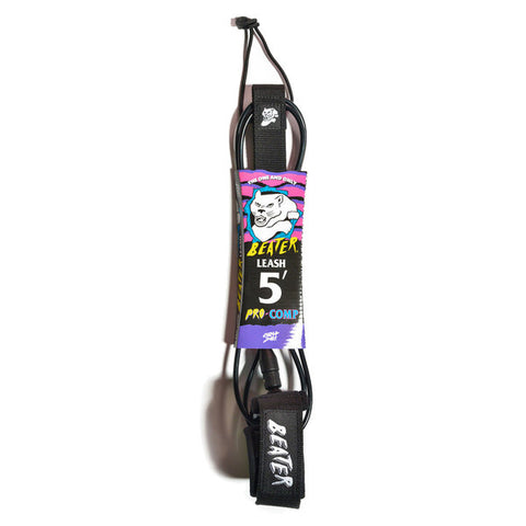 Catch Surf - Catch Surf - Beater Pro Comp 5' Leash - Black/Checker - Products - The Mysto Spot