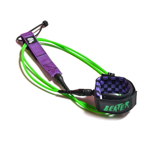 Catch Surf - Catch Surf - Beater Pro Comp 5' Leash - Green/Purple - Products - The Mysto Spot