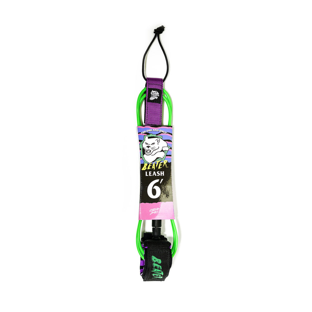 Catch Surf - Catch Surf - Beater 6' Leash - Green/Purple - Products - The Mysto Spot