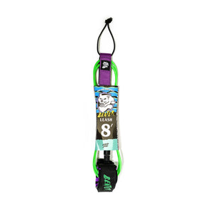Catch Surf - Catch Surf - Beater 8' Leash - Green/Purple - Products - The Mysto Spot